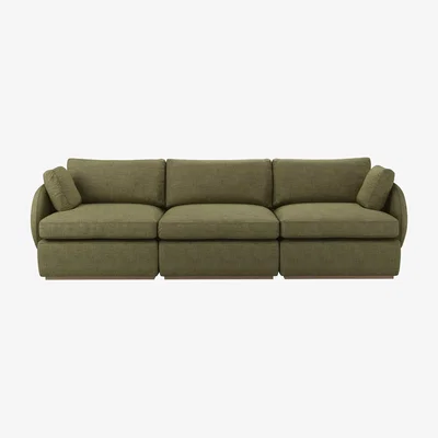Sofa.com Ren 3 Seat Sofa in Thyme Florence Textured Weave