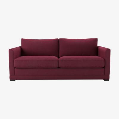 Sofa.com Aissa 3 Seat Sofabed in Boysenberry Brushed Linen Cotton - sofa.com