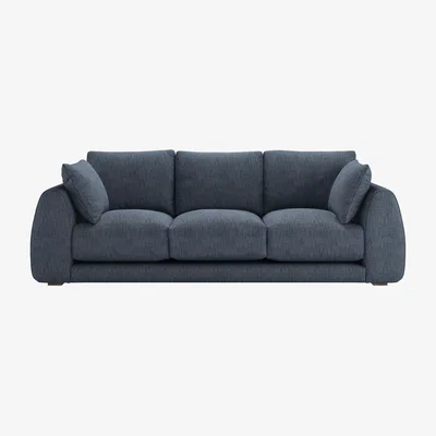 Sofa.com Carmel 3 Seat Sofa in Azure Florence Textured Weave
