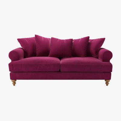 Sofa.com Teddy 3 Seat Sofa in Persian Rose Smart Velvet