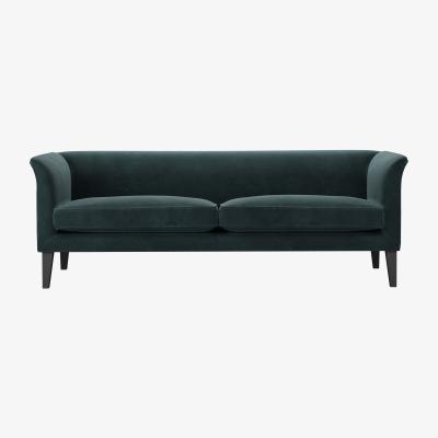 Sofa.com Fingal 3 Seat Sofa in Deep Forest Aquaclean Clever Velvet