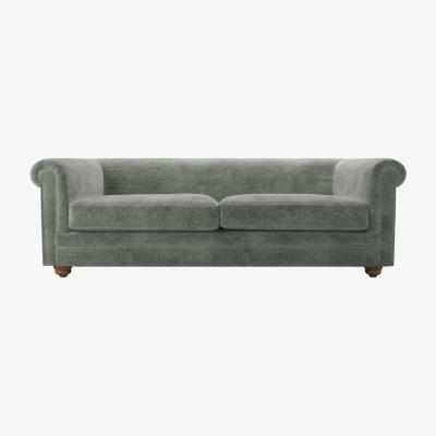 Sofa.com Patrick Unbuttoned 3 Seat Sofa in Moonstone Speckled Chenille
