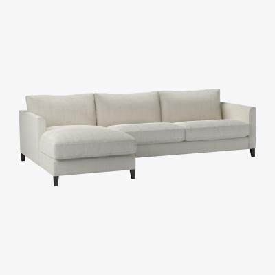 Sofa.com Izzy Large LHF Chaise Sofa in Clay House Herringbone Weave - sofa.com