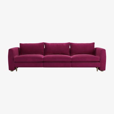 Sofa.com Tiffany 3 Seat Sofa in Persian Rose Smart Velvet