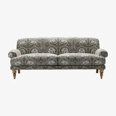Sofa.com Saturday 3 Seat Sofa in African Marigold Velvet Iron