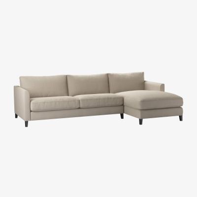 Sofa.com Izzy Large RHF Chaise Sofa in Wishful Vermeer Linen - sofa.com