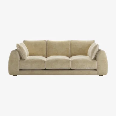Sofa.com Carmel 3 Seat Sofa in Apollo Easy Care Velvet - sofa.com