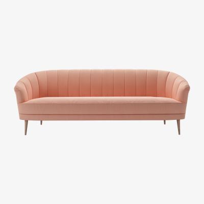 Sofa.com Harper 3 Seat Sofa in Sakura Pink Organic Smart Cotton