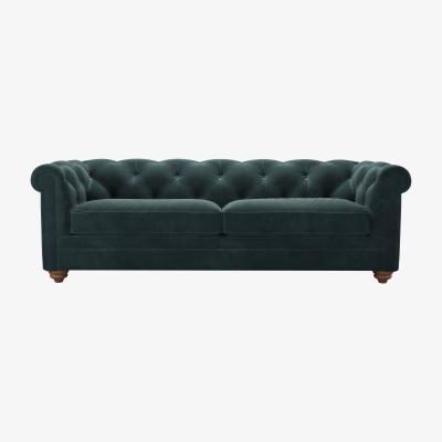 Sofa.com Patrick 3 Seat Sofa in Deep Forest Aquaclean Clever Velvet
