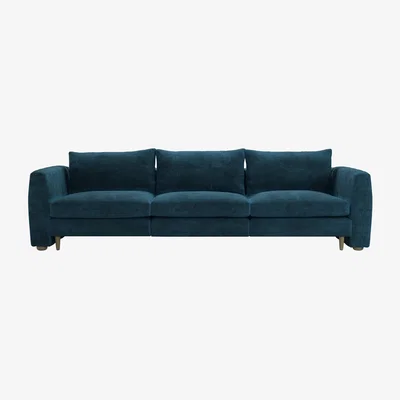 Sofa.com Tiffany 3 Seat Sofa in Mineral Mist Speckled Chenille