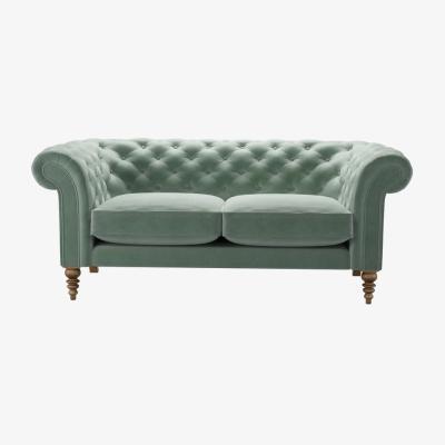 Sofa.com Perfectly Pristine Oscar 2.5 Seat Sofa in Sage Smart Velvet - sofa.com
