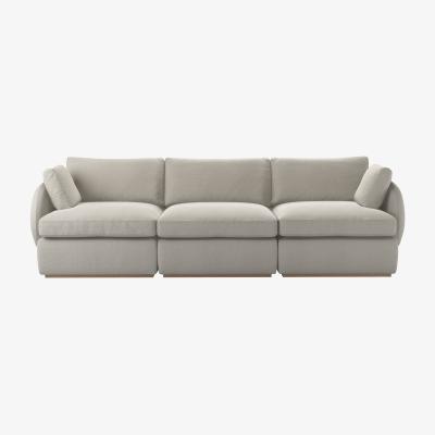 Sofa.com Ren 3 Seat Sofa in Stoneware Easy Cotton