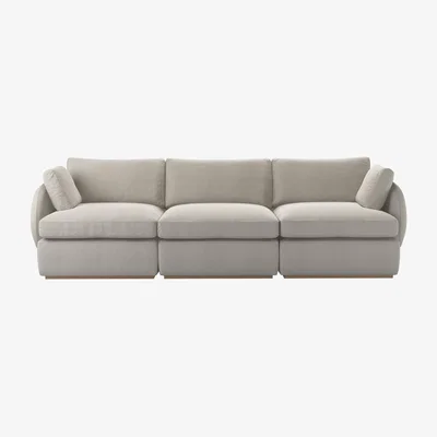 Sofa.com Ren 3 Seat Sofa in Stoneware Easy Cotton