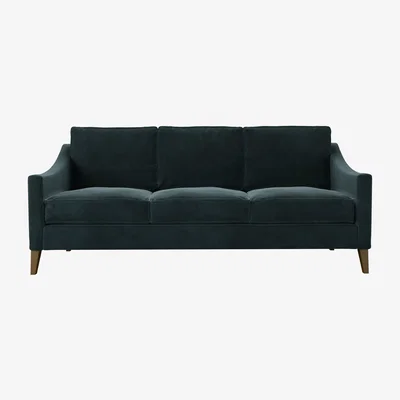 Sofa.com Iggy 3 Seat Sofa (breaks down) in Deep Forest Aquaclean Clever Velvet