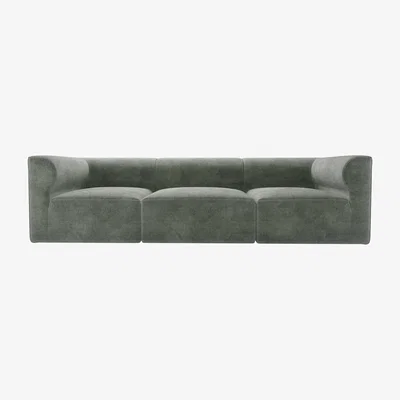 Sofa.com Cohen 3 Seat Sofa in Moonstone Speckled Chenille