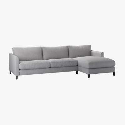 Sofa.com Izzy Large RHF Chaise Sofa in Cobble Brushed Linen Cotton - sofa.com