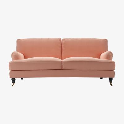 Sofa.com Bluebell 3 Seat Sofa in Sakura Pink Organic Smart Cotton