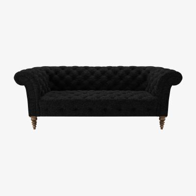 Sofa.com Oscar Button Seat 3 Seat Sofa in Ashford Textured Boucle - sofa.com