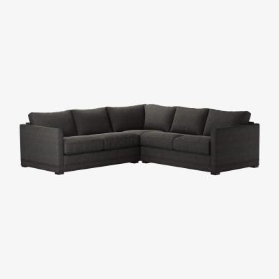 Sofa.com Aissa Small Corner Sofa in Anthracite Quartz - sofa.com