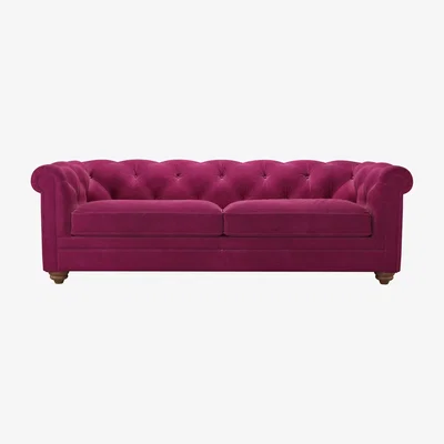 Sofa.com Patrick 3 Seat Sofa in Persian Rose Smart Velvet