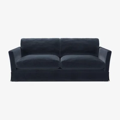 Sofa.com Otto 3 Seat Sofa Bed in Skyfall Cotton Matt Velvet