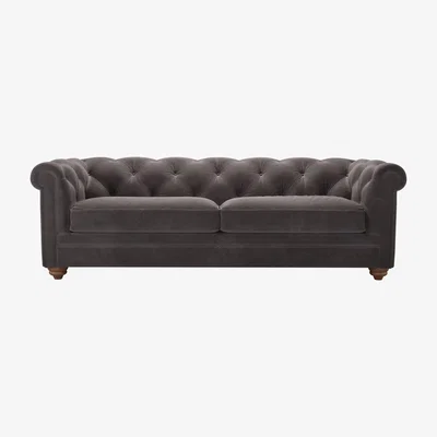 Sofa.com Patrick 3 Seat Sofa in Shale Aquaclean Clever Velvet