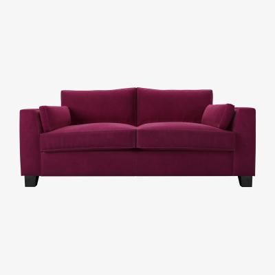 Sofa.com Bowie 3 Seat Sofa in Persian Rose Smart Velvet