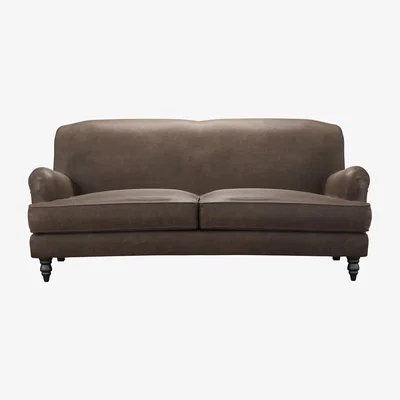 Sofa.com Snowdrop 3 Seat Sofa (breaks down) in Walnut  Antique Leather