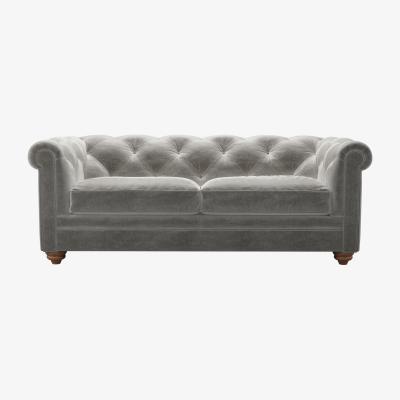 Sofa.com Patrick 2.5 Seat Sofabed in Squirrel Cotton Matt Velvet - sofa.com