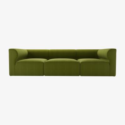 Sofa.com Cohen 3 Seat Sofa in Vine Leaf Organic Smart Cotton