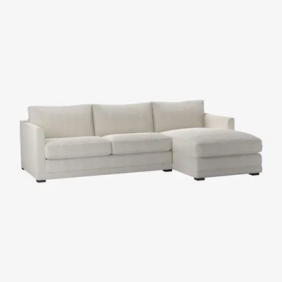 Sofa.com Aissa Medium RHF Chaise Sofa in Clay House Basket Weave - sofa.com