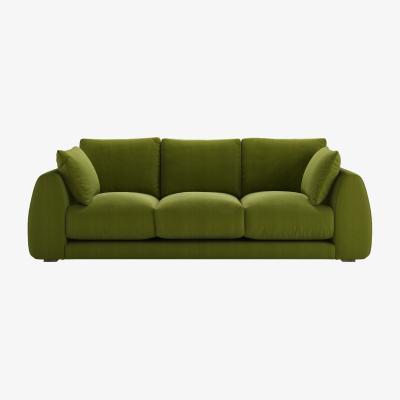 Sofa.com Carmel 3 Seat Sofa in Vine Leaf Organic Smart Cotton