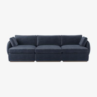 Sofa.com Ren 3 Seat Sofa in Armour Smart Velvet