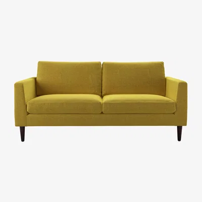 Sofa.com Jude 3 Seat Sofa in Yellow Soft Textured