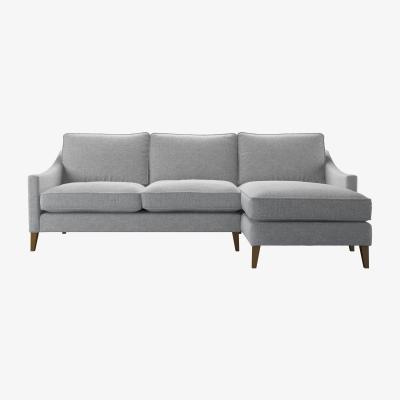 Sofa.com Iggy Medium RHF Chaise Sofa in White Cliffs Whitstable - sofa.com