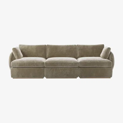 Sofa.com Ren 3 Seat Sofa in Cappuccino Bubble Velvet