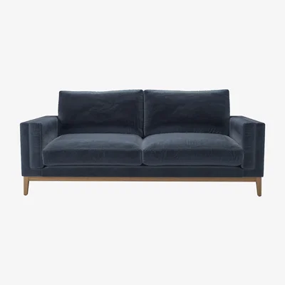 Sofa.com Costello 3 Seat Sofa in Skyfall Cotton Matt Velvet