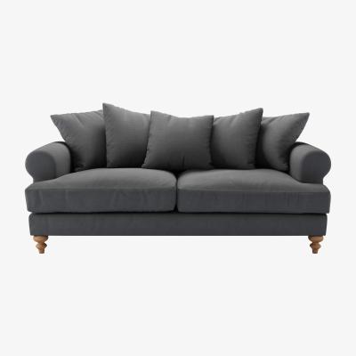 Sofa.com Perfectly Pristine Teddy 3 Seat Sofa in Monsoon Brushed Linen Cotton - sofa.com