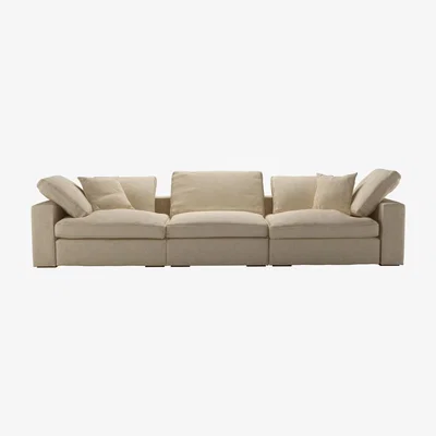 Sofa.com Long Island 3 Seat Sofa in Shearling Hygge Chunky Weave