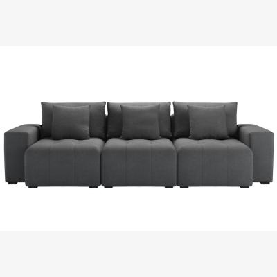 Sofa.com Romy 3 Seat Sofa in Monsoon Brushed Linen Cotton - sofa.com