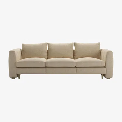 Sofa.com Tiffany Slim 3 Seat Sofa in Shearling Hygge Chunky Weave