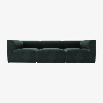 Sofa.com Cohen 3 Seat Sofa in Smokey Green Cashmere Velvet