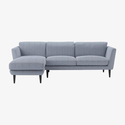 Sofa.com Holly Medium LHF Chaise Sofa in Uniform House Herringbone Weave - sofa.com
