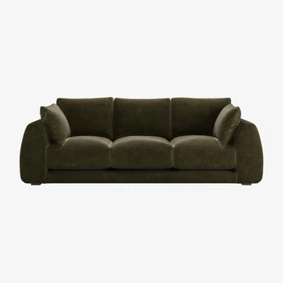 Sofa.com Carmel 3 Seat Sofa in Juniper Aquaclean Clever Chenille