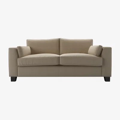 Sofa.com Bowie 3 Seat Sofa in Pennine Stone Organic Smart Cotton