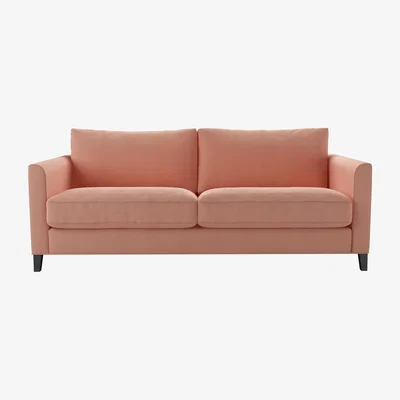 Sofa.com Izzy 3 Seat Sofa in Sakura Pink Organic Smart Cotton