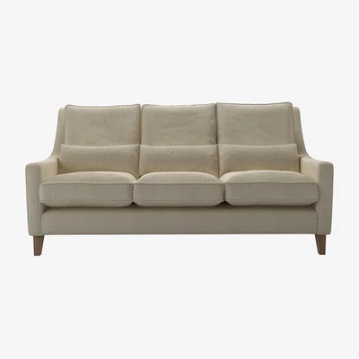 Sofa.com High Back Iggy 3 Seat Sofa in Pampas Hygge Smart Linen