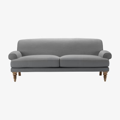 Sofa.com Saturday 3 Seat Sofa in Shadow Brushed Linen Cotton - sofa.com