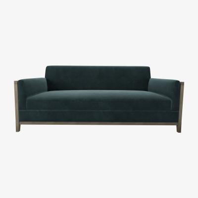 Sofa.com Chester 3 Seat Sofa in Deep Forest Aquaclean Clever Velvet