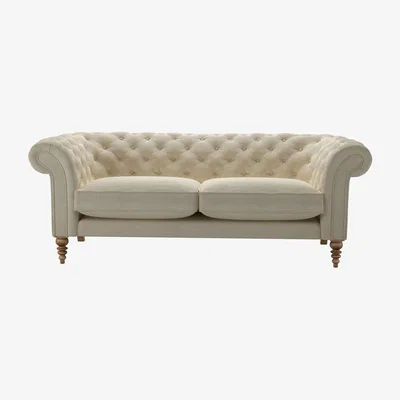 Sofa.com Oscar 3 Seat Sofa in Pampas Hygge Smart Linen